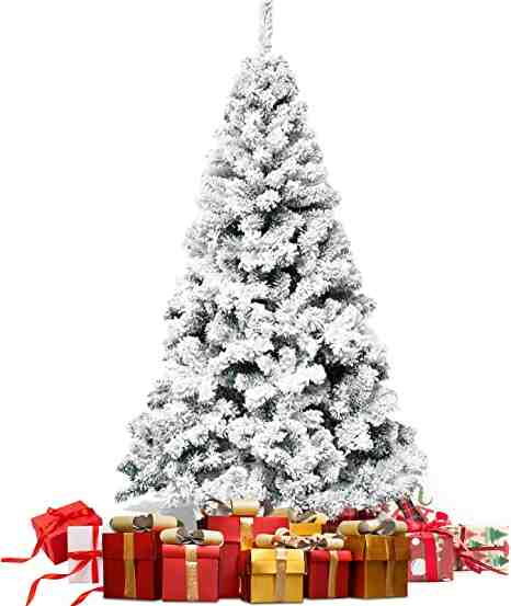 Comment décorer un petit sapin floqué blanc ?