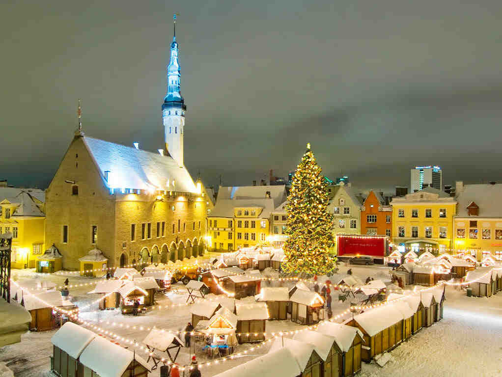 Marché de Noël enneigé ?