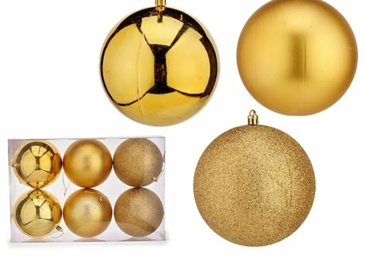 Lot 9 Boules Noël Plastique 8 Cm - Décorations Sapin Champagne, Vert, Or Rose, Bleu, Rouge, Blanc, Idéal Arbre Noël & Couronnes Festives