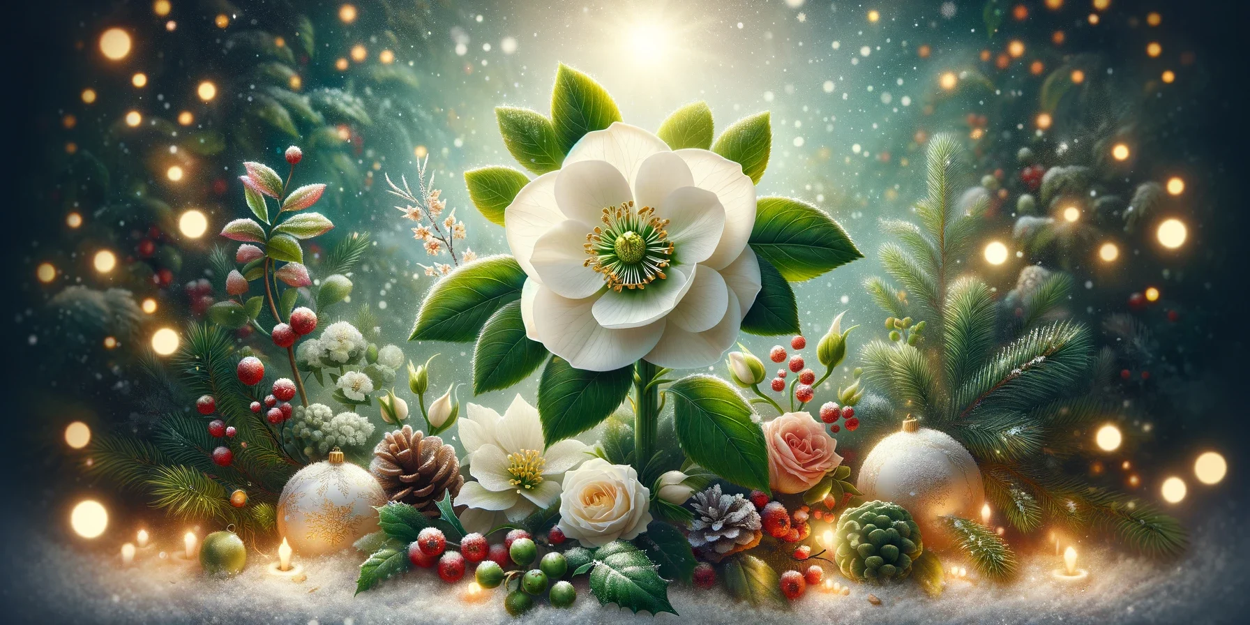 Rose-de-noel la rose de Noël