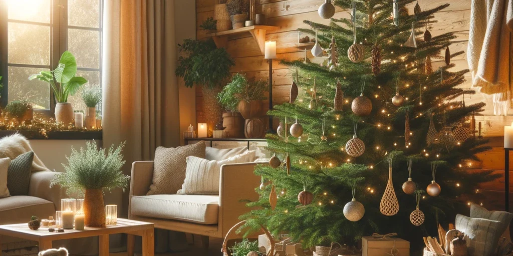 Sapin de Noël dans chalet