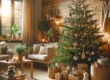 Sapin de Noël dans chalet